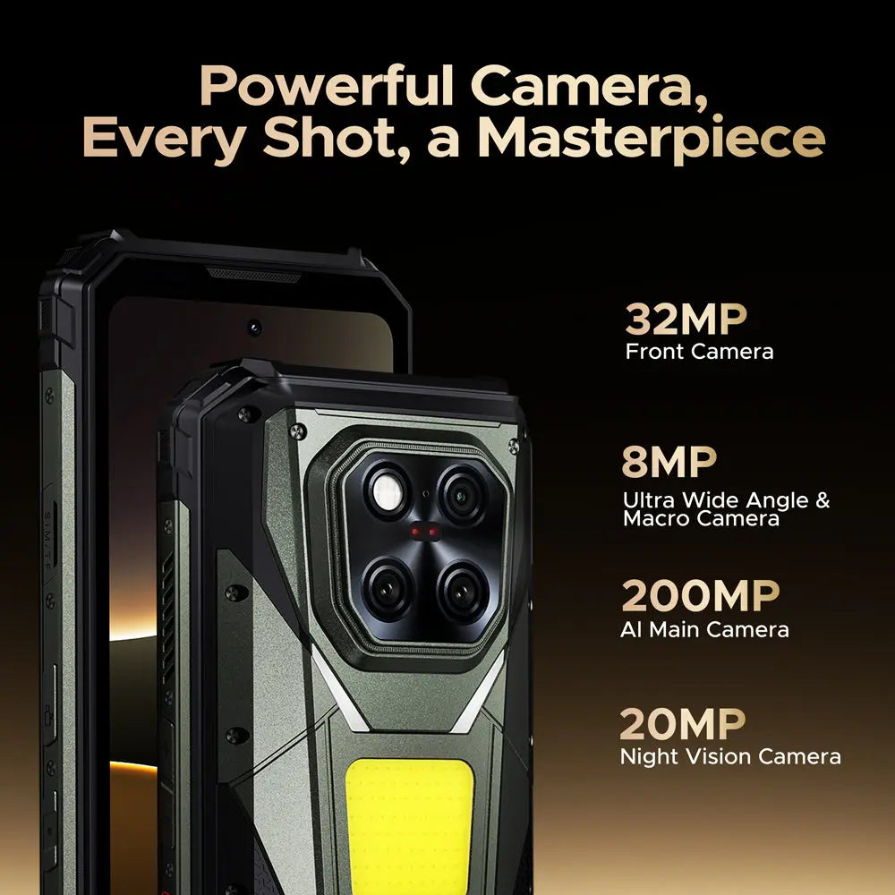 DOOGEE V Max LR 20500mAh 5G Android 15 Rugged Phone with 40m Laser Distance Measurement DOOGEE